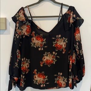 Nordstrom - Black off the shoulder top